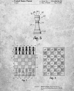 PP286-Slate Speed Chess Game Patent Poster