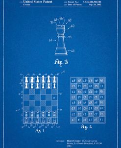 PP286-Blueprint Speed Chess Game Patent Poster