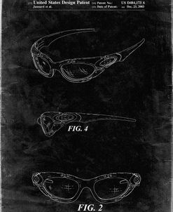 PP324-Black Grunge Oakley Sunglasses Patent Poster