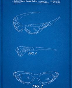 PP324-Blueprint Oakley Sunglasses Patent Poster
