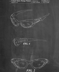 PP324-Chalkboard Oakley Sunglasses Patent Poster