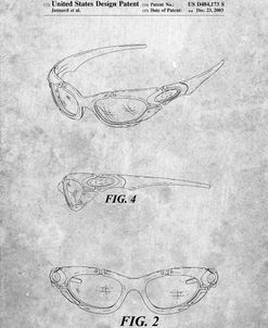 PP324-Slate Oakley Sunglasses Patent Poster