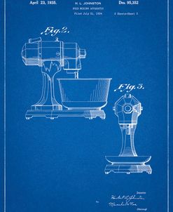 PP337-Blueprint KitchenAid Mixer Patent Poster