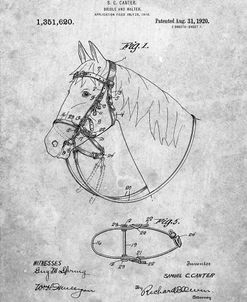PP338-Slate Bridle and Halter Patent Poster