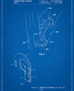 PP340-Blueprint Pole Climber Knee Pads Patent Poster