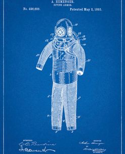 PP343-Blueprint Hemenger Diving Armor Poster