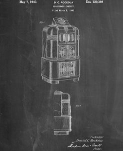 PP347-Chalkboard Jukebox Patent Poster