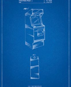 PP362-Blueprint Arcade Game Cabinet Patent Poster