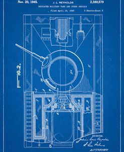 PP365-Blueprint Insulated Military Tank Patent Poster