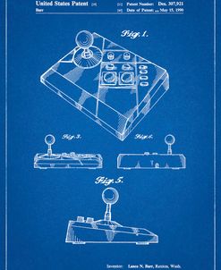 PP374-Blueprint Nintendo Joystick Patent Poster