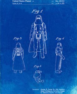 PP380-Faded Blueprint Star Wars Snowtrooper Patent Poster
