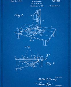 PP403-Blueprint Disney Multi Plane Camera Patent Poster