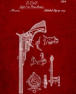 PP409-Burgundy Colt Paterson Patent Poster