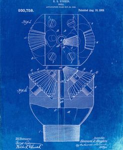 PP410-Faded Blueprint Howard Hughes Oil Drill Patent Poster