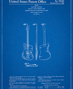 PP417-Blueprint Fender Jazzmaster Guitar Patent Poster