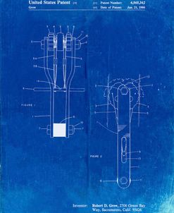 PP418-Faded Blueprint Rock Climbing Cam Patent Poster