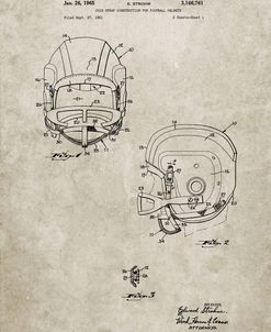 PP419-Sandstone Face Mask Football Helmet 1965 Patent