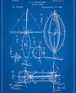 PP426-Blueprint Aerial Vessel Patent Poster