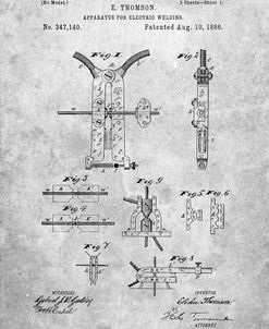 PP428-Slate Electric Welding Machine 1886 Patent Poster