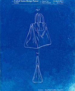 PP430-Faded Blueprint Jean Paul Gaultier Handbag Patent Poster