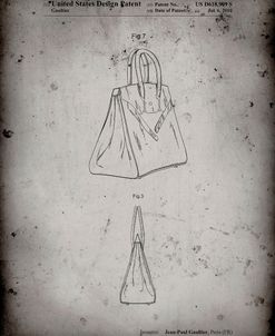 PP430-Faded Grey Jean Paul Gaultier Handbag Patent Poster