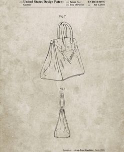 PP430-Sandstone Jean Paul Gaultier Handbag Patent Poster