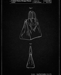 PP430-Vintage Black Jean Paul Gaultier Handbag Patent Poster