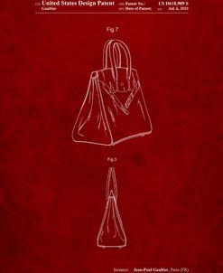 PP430-Burgundy Jean Paul Gaultier Handbag Patent Poster