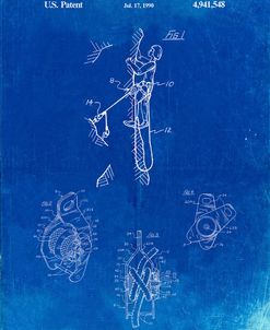 PP440-Faded Blueprint M-16 Rifle Patent Poster
