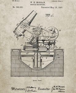 PP445-Sandstone Military Mortar Launcher Patent Poster