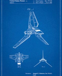 PP449-Blueprint Star Wars Lambda Class T-4a Shuttle Patent Poster