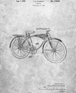 PP446-Slate Schwinn 1939 BC117 Bicycle Patent Poster