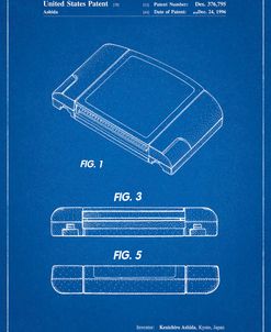 PP451-Blueprint Nintendo 64 Game Cartridge Patent Poster