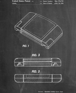 PP451-Chalkboard Nintendo 64 Game Cartridge Patent Poster