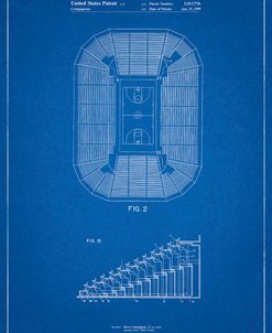 PP453-Blueprint Retractable Arena Seating Patent Poster