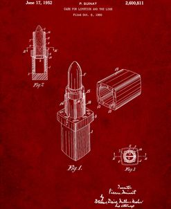 PP460-Burgundy Chanel Lipstick Patent Poster
