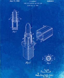 PP460-Faded Blueprint Chanel Lipstick Patent Poster
