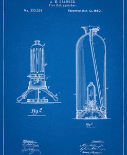 PP461-Blueprint Antique Fire Extinguisher 1880 Patent Poster