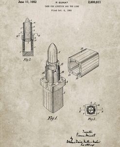 PP460-Sandstone Chanel Lipstick Patent Poster