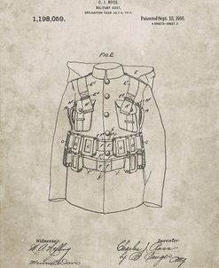 PP465-Sandstone World War 1 Military Coat Patent Poster