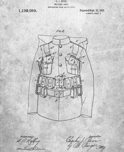 PP465-Slate World War 1 Military Coat Patent Poster