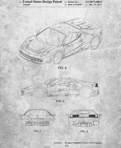PP466-Slate Ferrari 2012 SP12 Patent Poster