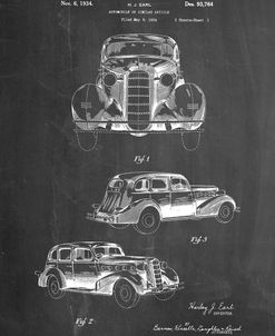 PP471-Chalkboard 1934 Buick Automobile Patent Poster
