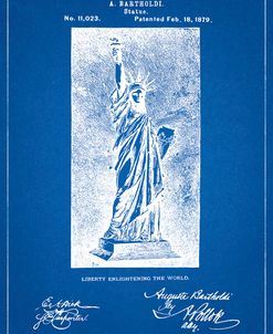 PP474-Blueprint Statue Of Liberty Poster