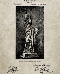 PP474-Sandstone Statue Of Liberty Poster