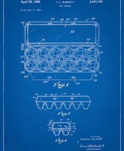 PP480-Blueprint Egg Carton Patent Poster