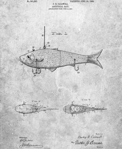 PP485-Slate Fishing Artificial Bait Poster