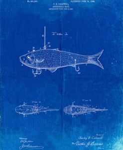 PP485-Faded Blueprint Fishing Artificial Bait Poster