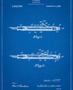 PP486-Blueprint Houston Fountain Pen Company 1920 Patent Poster
