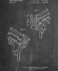PP495-Chalkboard Stage Lights Patent Poster